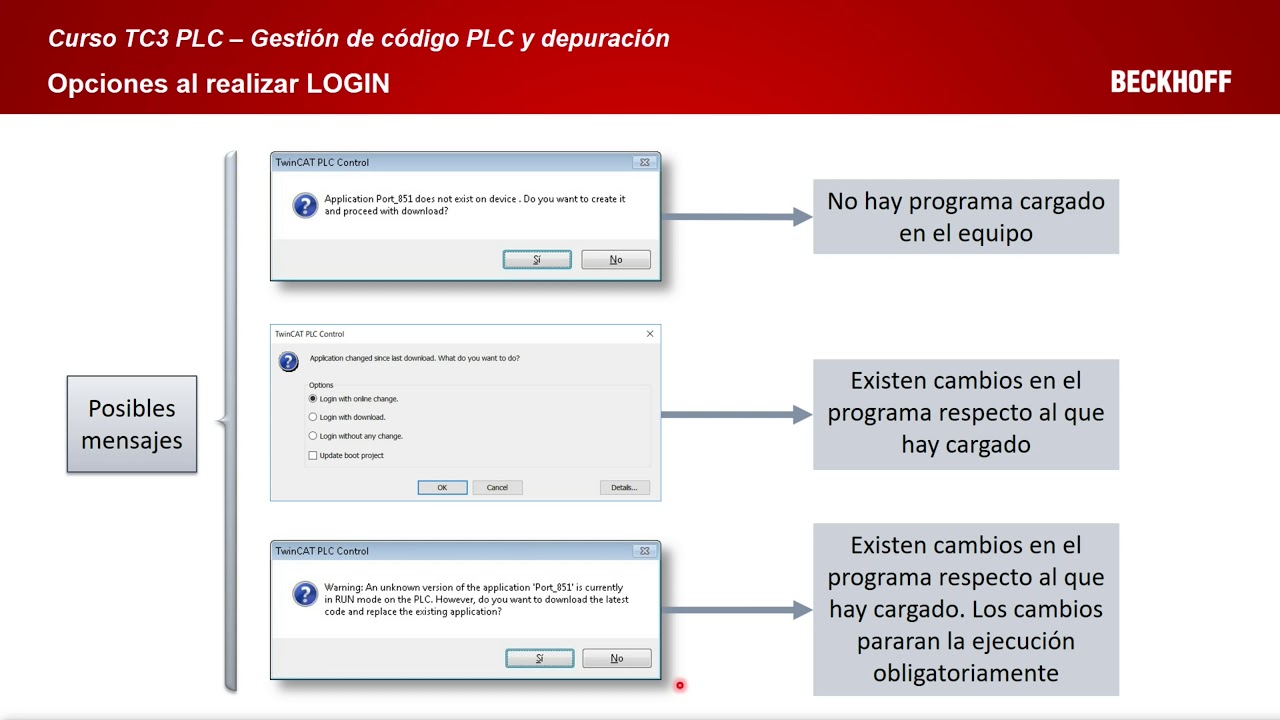 Curso TC3 10 Gestion de codigo PLC y depuracion - YouTube