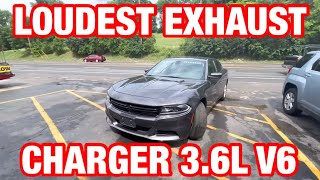 Top 5 LOUDEST EXHAUST Set Ups for Dodge Charger 3.6L V6!