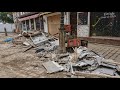 Die historische Altstadt von Ahrweiler im Ahr Tal nach der großen Flut.