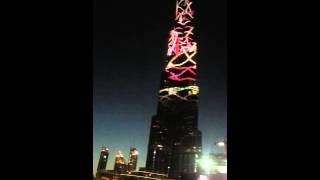 Burj khalifa LED show