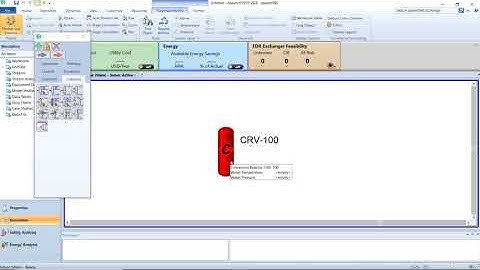 Aspen Hysys Conversion Reactor and Cooler