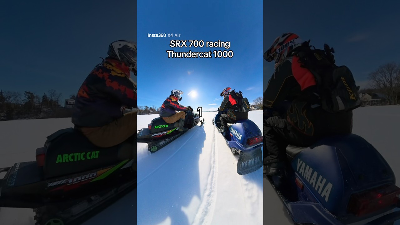 Arctic Cat Thundercat 1000 Triple Racing Yamaha SRX 700 Triple Snowmobile 