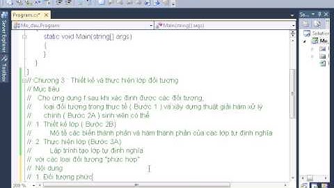 Tự học C#  lập trình hướng đối tượng Mở đầu thiet ke doi tuong
