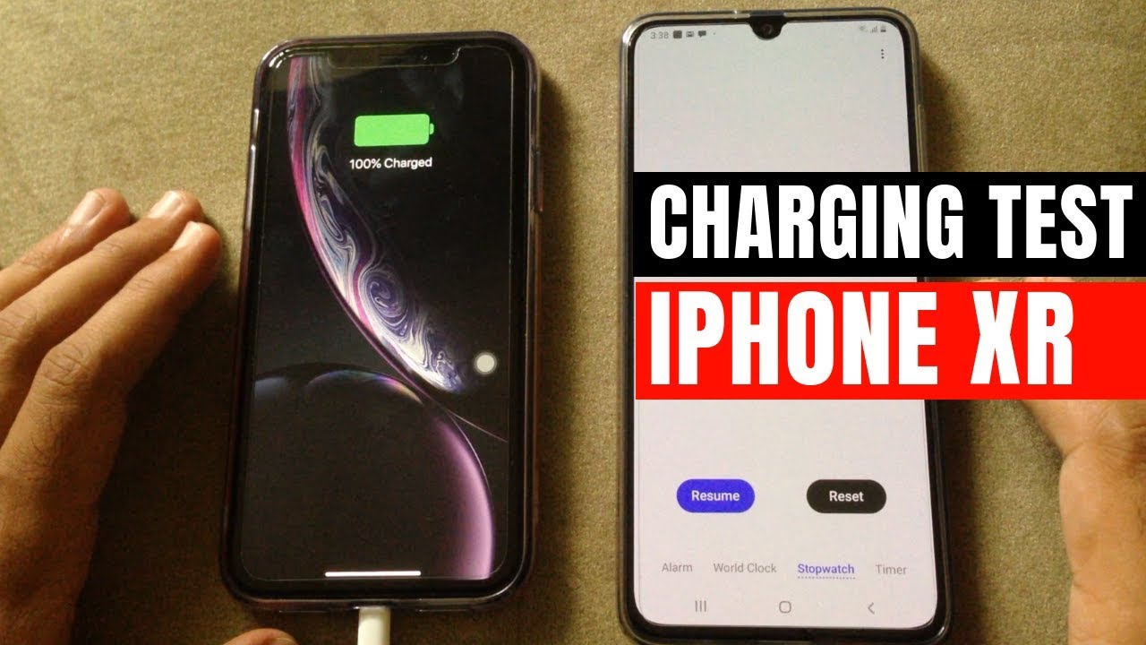 iPhone XR - Charging Test  0  - 100  