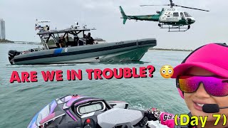 STOPPED by Helicopter Border Patrol and Police Bimini, Bahamas to Miami Jet Ski SeaDoo (Day7)