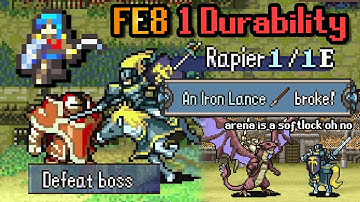 FE8 1 Durability Step 5: Resort to the heinous practice of pacifism (unwillingly)