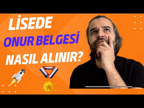 LİSEDE ONUR BELGESİ NASIL ALINIR? KARNE NOTU ÖNEMLİ MİDİR?