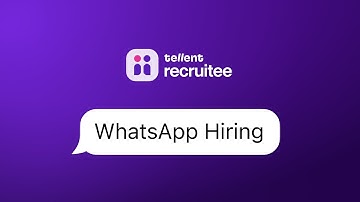 WhatsApp Hiring met Tellent Recruitee | AI gedreven, sneller werven in je ATS