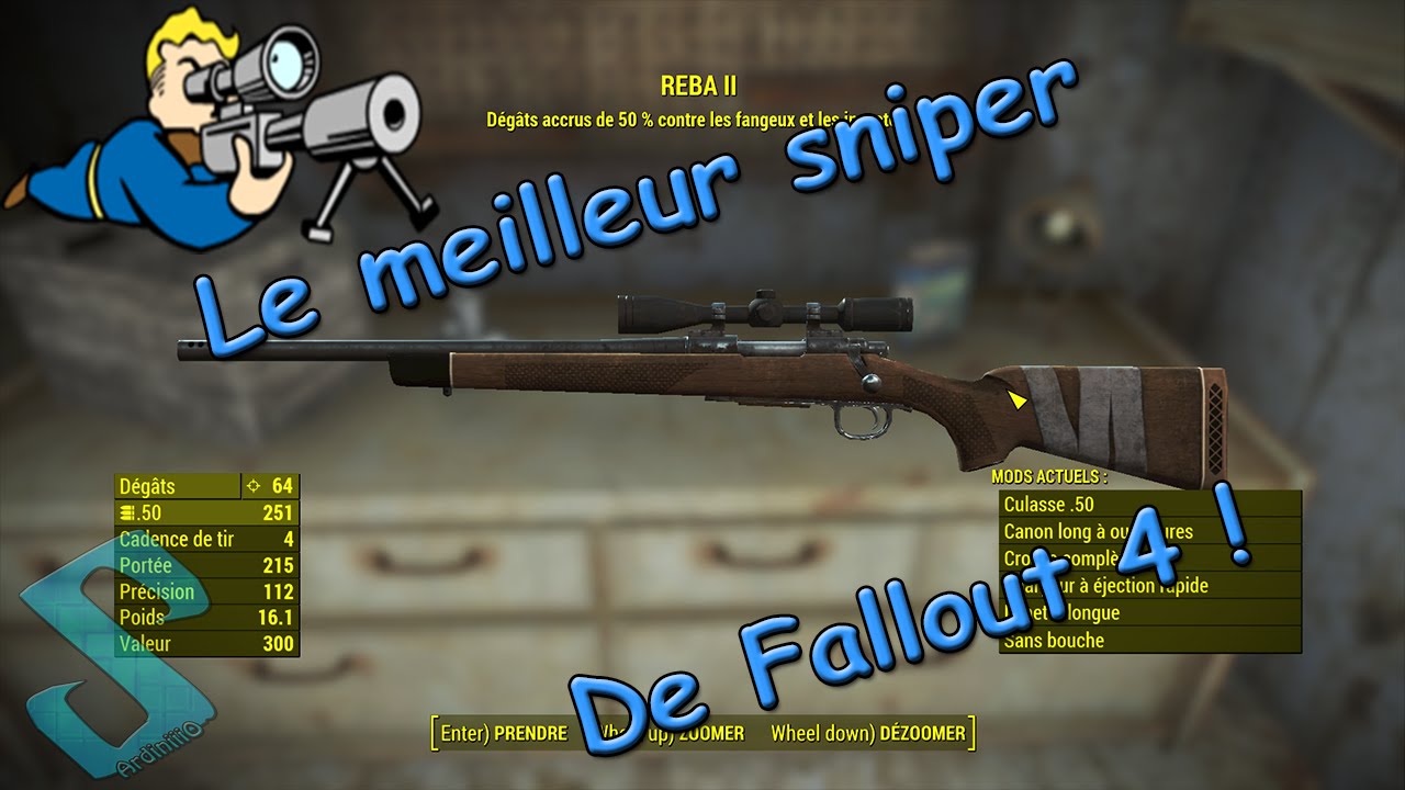 Fallout 4 Obtenir le meilleur sniper du jeu ! [Arme