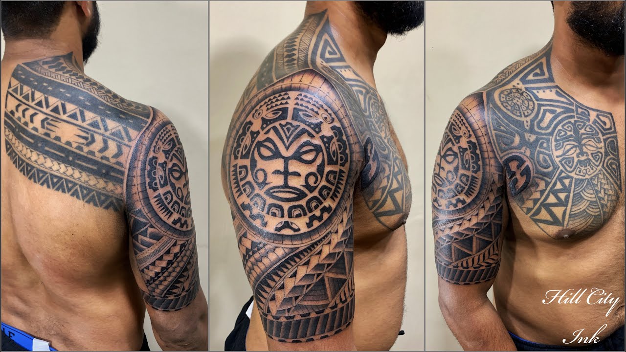 Harsh Tattoos  Half sleeve maori tattoo design Done by  Facebook