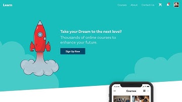 Web Design Speed art + Speed Code - Online Course Website