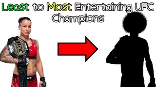 Ranking The Least to Most Entertaining UFC Champions