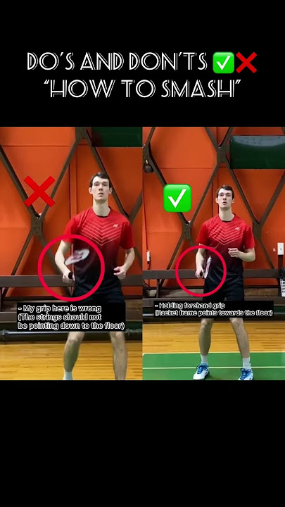 Badminton Do’s and don’ts ✅❌ “How to smash” #shorts #shortvideo #bulutangkis #badminton