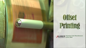 Auber packaging offset printing on tubes