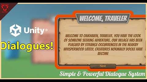 Unity Dialogue System Tutorial: Linear Story Telling (C#)