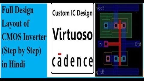 Cadence Layout cmos inverter with DRC LRC