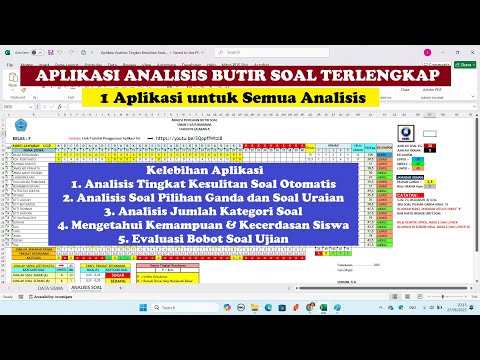 Aplikasi Analisis Butir Soal Pilihan Ganda dan Uraian Versi Terbaru