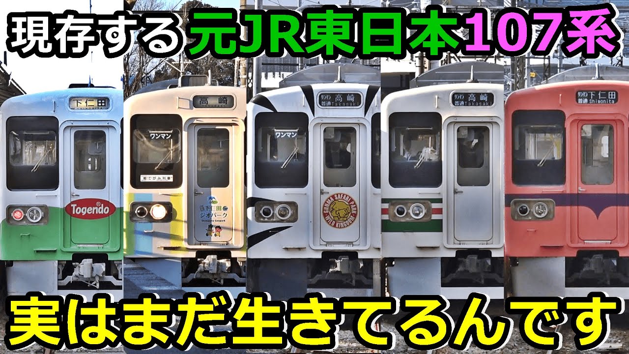 【元急行形】107系はまだ生きてます【上信電鉄700形】