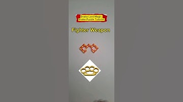 #Shorts - Fighter Weapon -24 Pieces Magic Snake Puzzle - #Rubiksnake #Rubiktwist #Snakecube #Toys