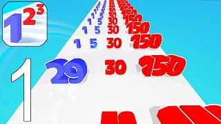 Number Master: Run and Merge - Levels 1-19 - Gameplay Walkthrough Part 1 (Android, iOS)
