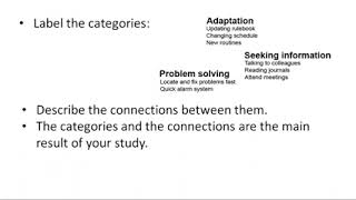 Qualitative analysis of interview data  A step by step guide for coding indexing
