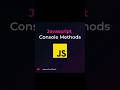 You Only Knew console.log()? 😲 Check Out These Hidden JS Console Tricks! #javascript #coding