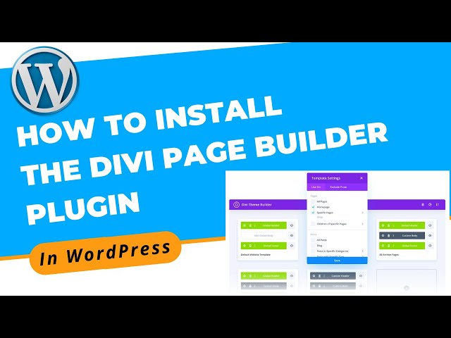 The Divi Builder Plugin