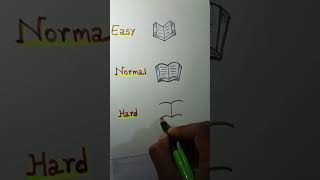 How to draw a book from easy to hard tutorial.#viralshorts#trendingshorts#ytshorts#