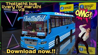 Maruthi V3 Mod Livery Thottathil Bus Team Buddys Garage Is Back