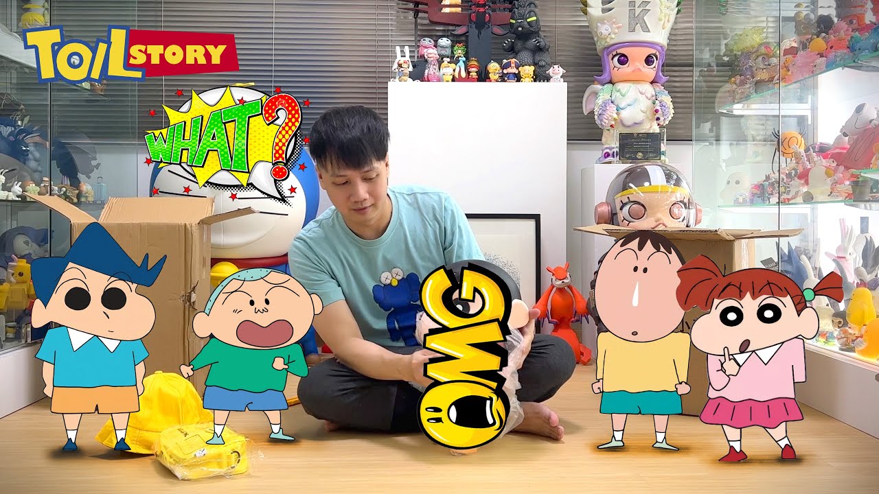 蜡笔小新 Crayon Shin-Chan 1:1 Unboxing 开箱!! - YouTube