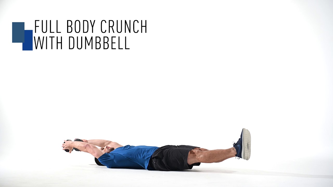 Full Body Crunch with Dumbbell 