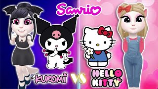 My talking angela 2 💟 Kuromi vs Hello Kitty 💗 Cosplay🌈💋