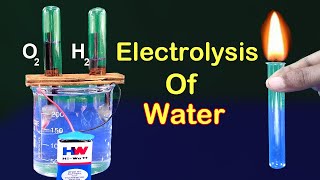 How To Produce Oxygen Gas At Home\/OXYGEN AND HYDROGEN From Water |  Electrolysis Of Water At Home