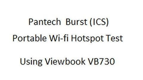 Pantech Burst Wi-fi Hotspot Test using my OLD Viewbook VB730 (ViewSonic) part 2