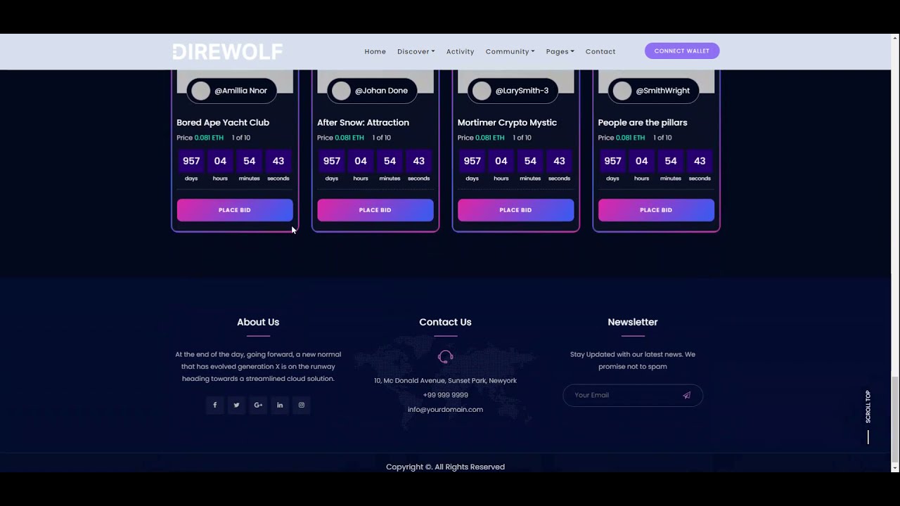 Direwolf NFT Marketplace 