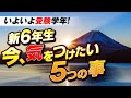 【中学受験】新6年生 今、気を付けたい5つのこと