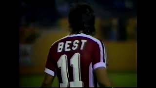 Rare George Best. Scores one and sets one up. San Jose Earthquakes vs Fort Lauderdale Strikers