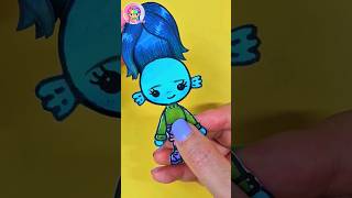 Ruby Gillman Toca Boca Drawing Teenage kraken #shorts #diy #rubygillman