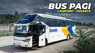 Nyebrang Saat Badai, Lampung - Jakarta Naik Bus Angkatan Pagi DAMRI