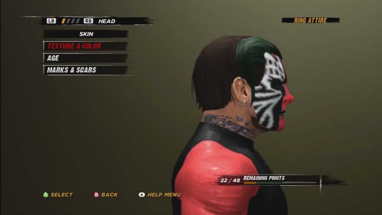 WWE ´12 - How To Make Jeff Hardy (With TNA Facepaint) Tutorial With Voice HD