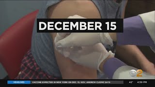 Pfizer’s COVID Vaccine Expected In New York On Dec. 15