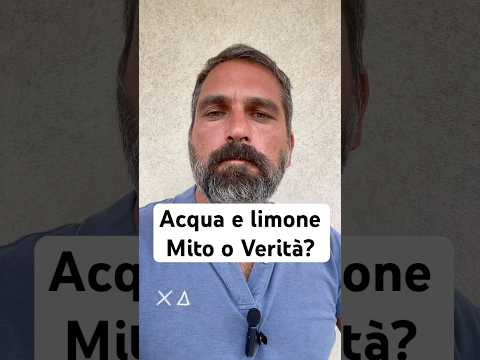 Video Acqua e limone al mattino: mito o verità?