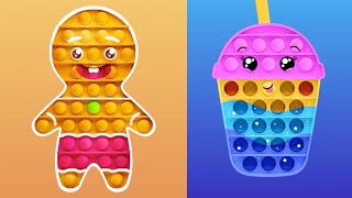 POP IT Muffin Man Nursery Rhyme for Kids | POP IT Nursery Rhymes | Muffin Man