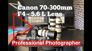 Canon 70-300mm F4 - 5.6 L Lens. Thoughts from a professional photographer with samples