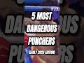 THE 5 MOSTDANGEROUS PUNCHERS in 2026