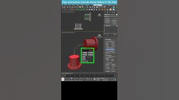 Seamlessly Connect Pipes in 3ds Max with Extrude Along Spline #shorts #tips #3dsmax #extrude