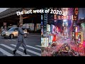 my last week of 2020 in new york city | vision boards, sushi, tiny desk reaction.