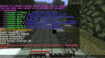 uQuest Bukkit Plugin - Add Quests to your Server!