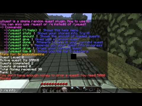 uQuest Bukkit Plugin - Add Quests to your Server!