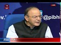 FM Arun Jaitley addresses press conference